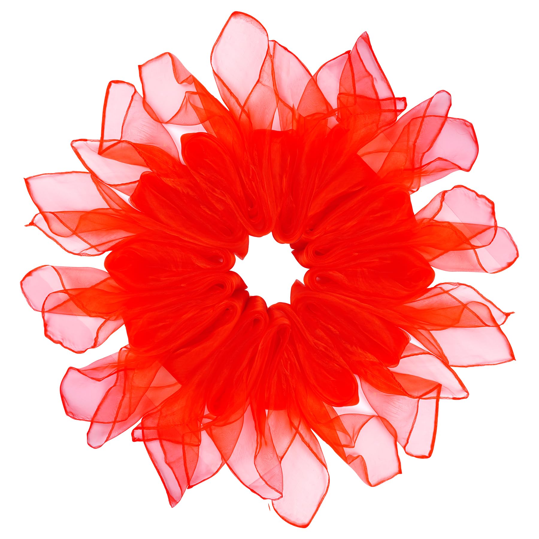 12pcs Square Juggling Silk Dance Scarves Magic Tricks Performance Props Accessories Movement Scarves Rhythm Band Scarf