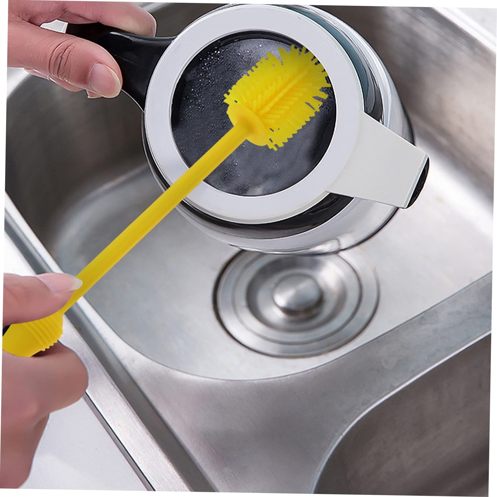 YARNOW 3 Set Per Bottiglie Siliconper Pannolini E Tazze Con Per Appenderla Profonda Morti Colori E Giallo 2 * 3
