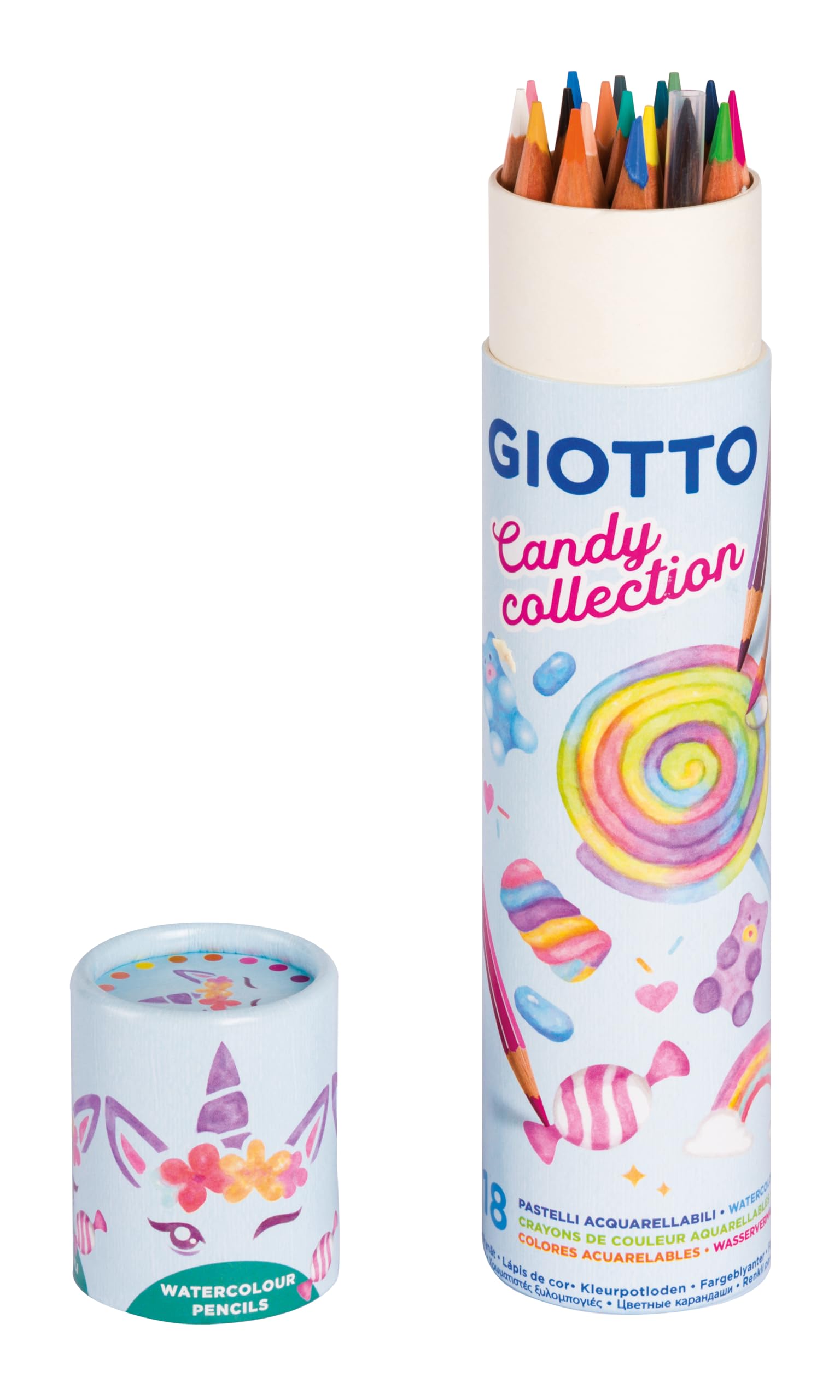 Peinture Enfant GIOTTO Candy Collection - Boîte 12 Pastilles Gouache
