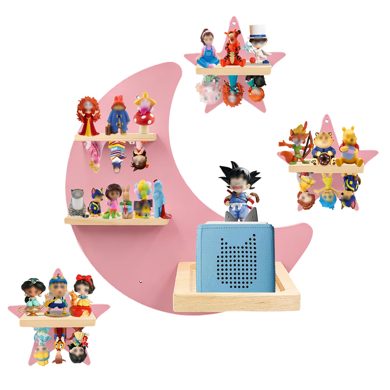Yududu for Tonies Shelf Magnetic, Tonies Figures Tonies Storage Shelf