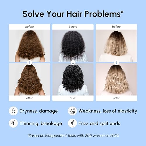 Miniatura 3 de MAREE Mascarilla capilar 10 en 1 para todo tipo de cabello  Tratamiento capilar de queratina con biotina, aceites naturales y vitaminas para el