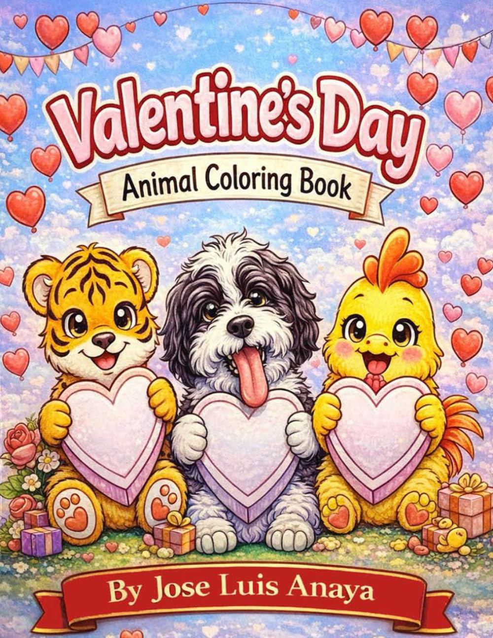 Valentine's Day Animal Coloring Book