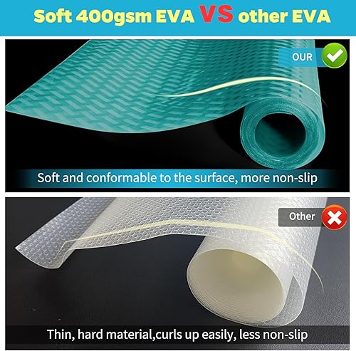 Miniatura 5 de Bloss Revestimientos de refrigerador para estantes, revestimientos de alfombrillas para refrigerador, revestimientos de refrigerador fáciles de