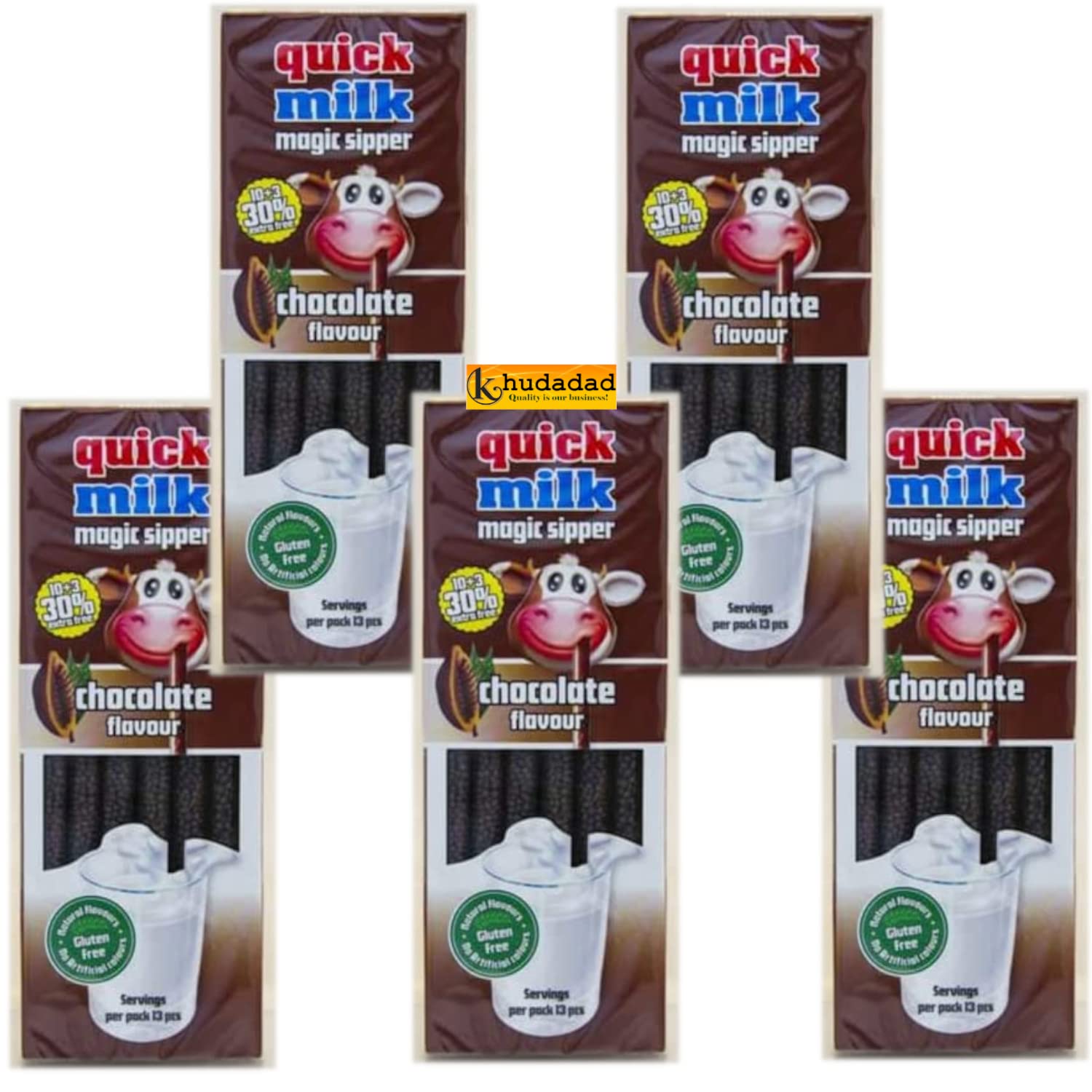 Quick Milk Magic Sippers - Pailles Aromatisantes Pour Le Lait (chocolat