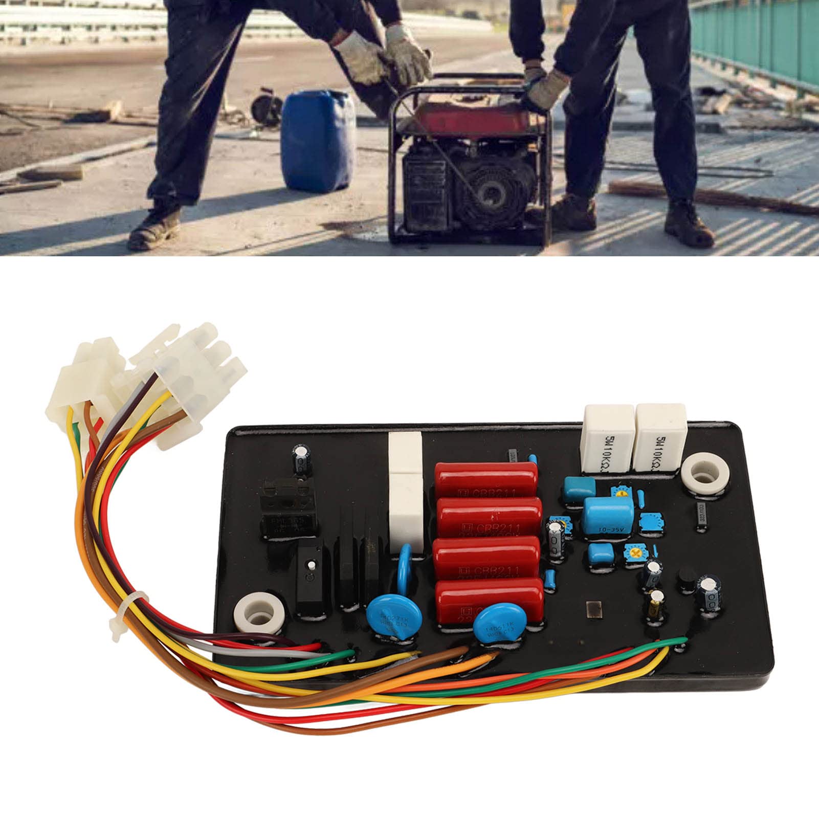 Jeanoko Kompaktowy Regulator Napięcia Generatora do Stabilizacji Napięcia Wyjściowego Automatyczny Regulator dla Generatorów 100-300VAC