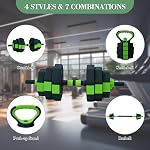 Ensemble de dumbbell réglable tout-en-un pour la maison de gym, 33/44 Lbs poids libres convertis en barbell & Les cloches, compactes 4-in-1 Design Enregistrer Space