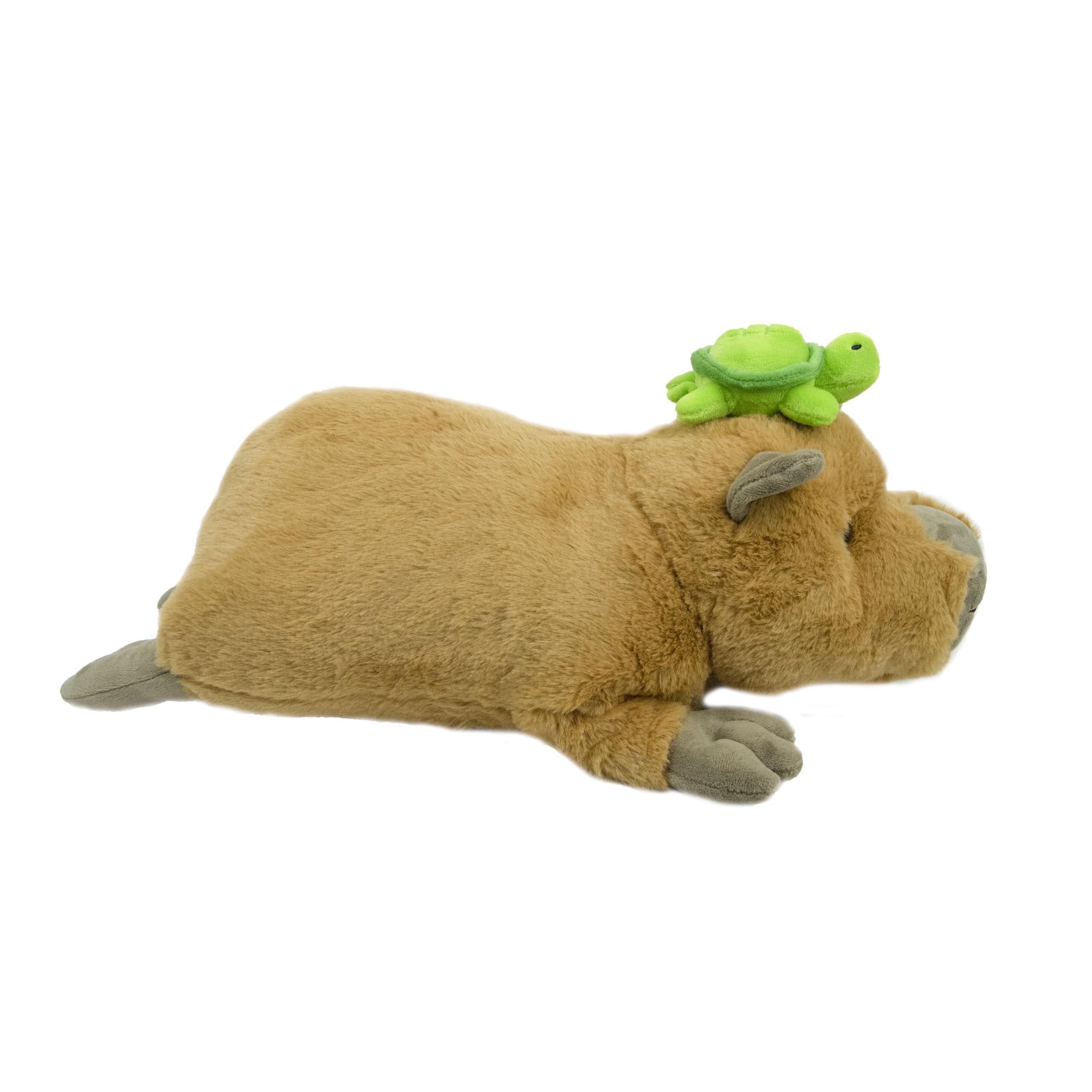 capybaraflying Weighted Turtle Capybara Plush Toy 21in - Image 3