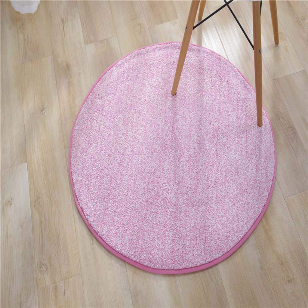 Tapis rond solide et antidérapant de 130cm pour une chambre élégante