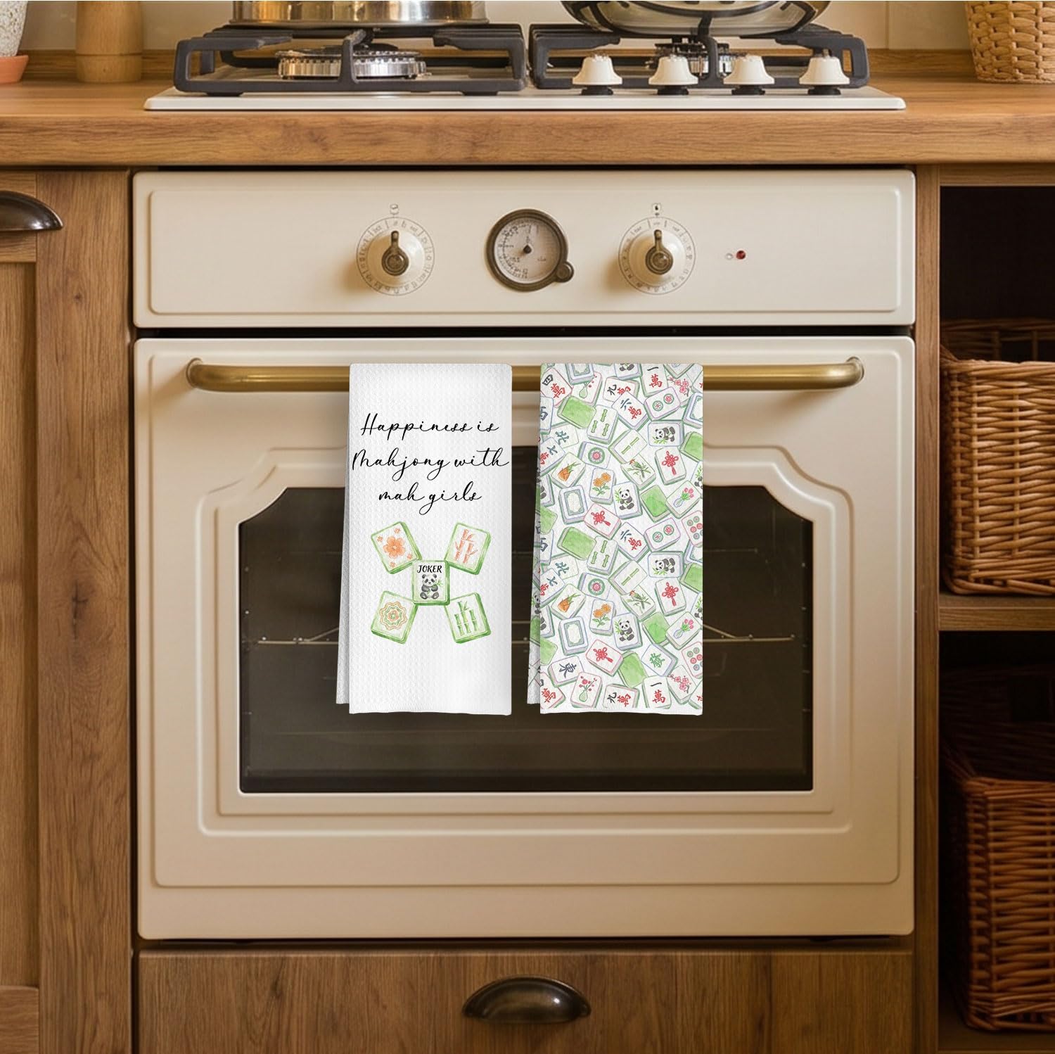 Mah Jong Gifts Kitchen Towels Set image 2