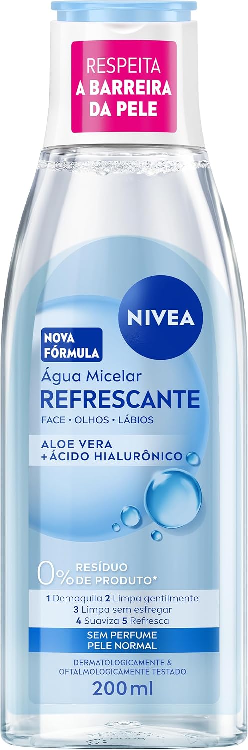 NIVEA Água Micelar Solução de Limpeza 7 em 1 Refrescante 200ml