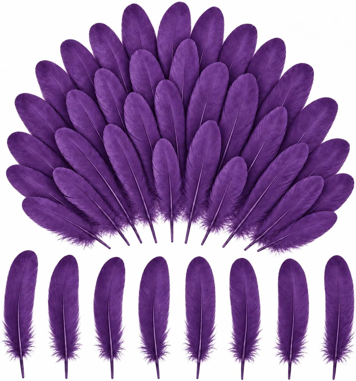 AntiLousy Crafts Feathers 150 Pcs Feathers for DIY Crafts (Colorful, 6-8 Inches 150 Pcs)