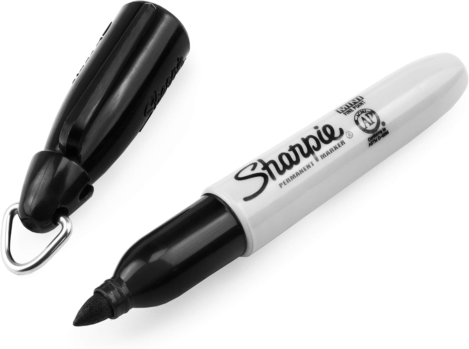 Sharpie Mini Permanent Marker - Bullet Tip - Fine Point - Black - Pack of 6