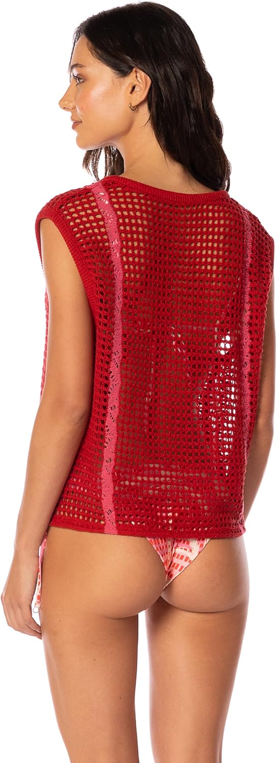 Maaji womens Flame Coral Shirt - Image 2