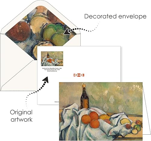 Miniatura 7 de Raincaper Fine Art - Tarjetas de felicitación de papel de 5 x 7 pulgadas con sobres decorativos, caja de regalo, juego de 16 cartulina de 300 GSM