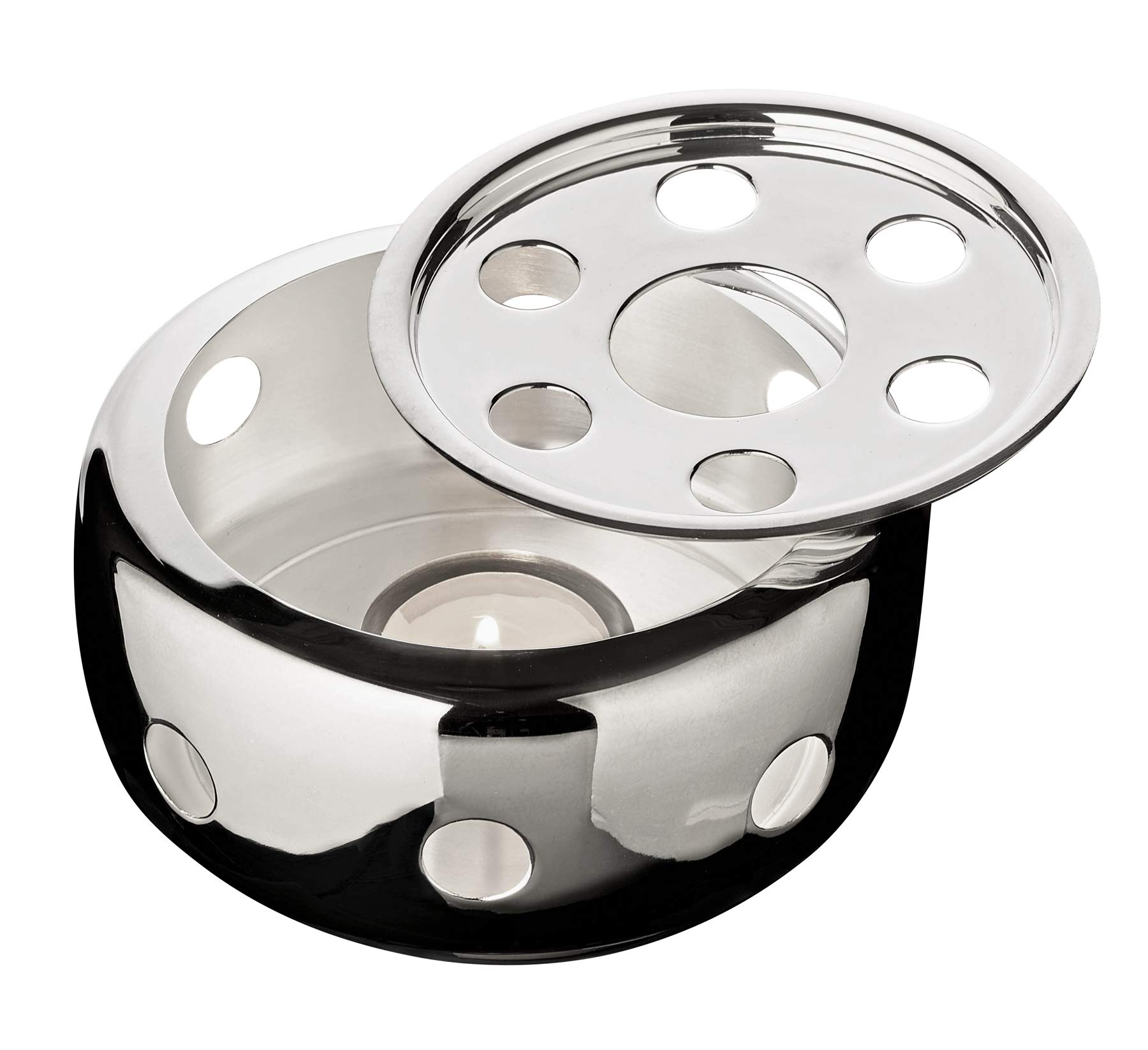 EDZARD scaldavivande Sheffield, altamente placcata in argento, altezza 7 cm