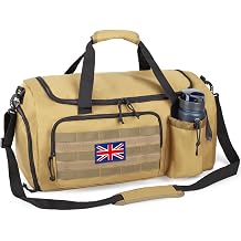 Tactical Gym Bag for Men, 40L Large Duffle Holdall Bag for Travel | Large Capacity Tactical Gym Duffle Bag with Multi Compartments,Multi-functional Water-Resistant Holdall for Camping, Hiking