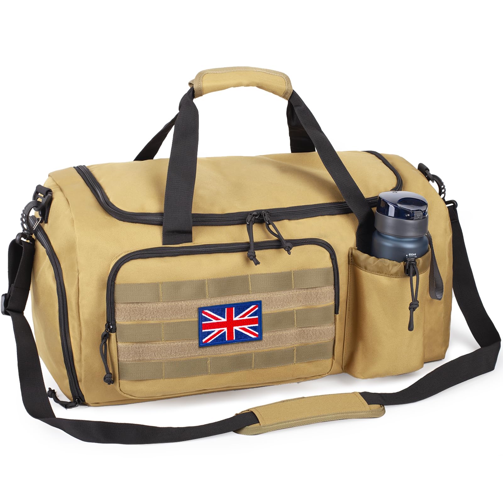 Bunnychic Tactical Gym Bag for Men, 40L Large Duffle Holdall Bag for Travel — image 1
