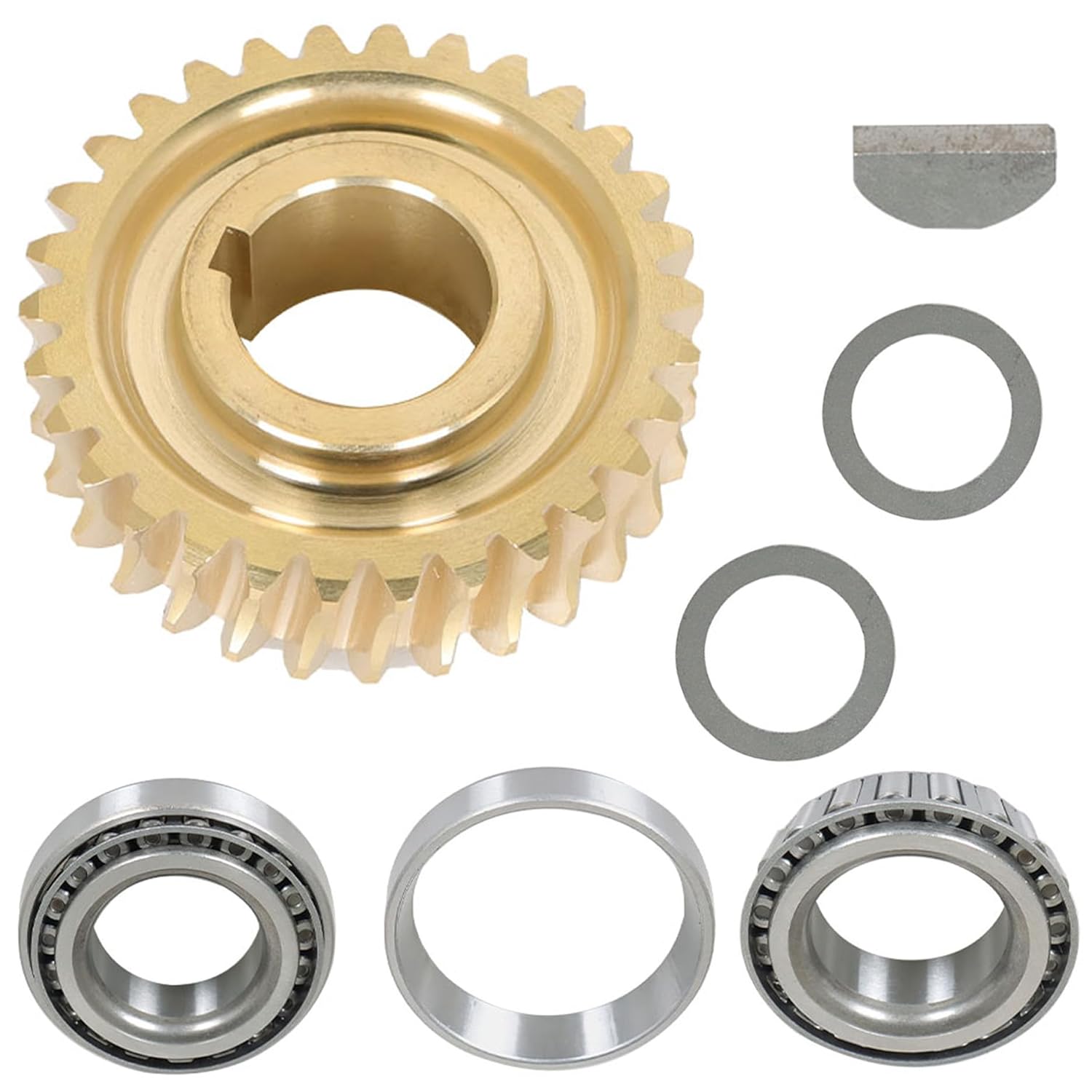 Tine Shaft Gear Bearings Races Kit GW-11527 GW-1064 Replacement for Troy Bilt Horse Tiller GW-1064 1064