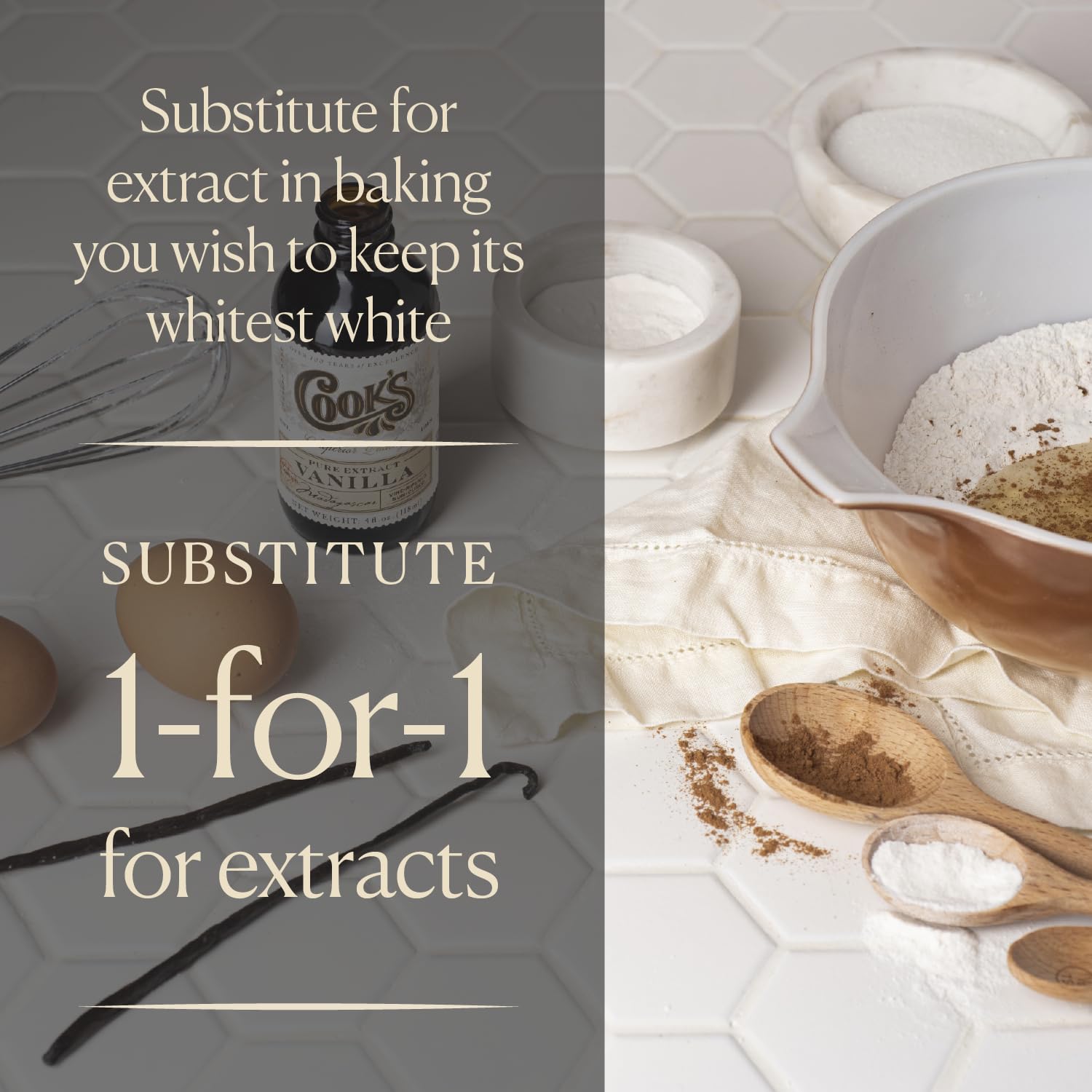 Cook’s, Organic Madagascar Vanilla Powder, World’s Finest Gourmet Fresh Premium Vanilla for Cooking, Baking, & Flavoring, 5 lb (80 Ounce)