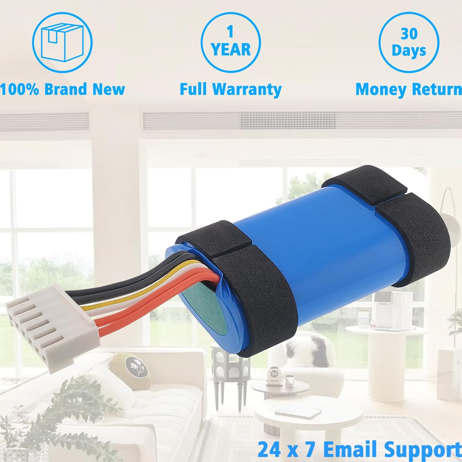 charge6 Battery Compatible with Charge 6 Bluetooth Speaker 5000mAh 36WH