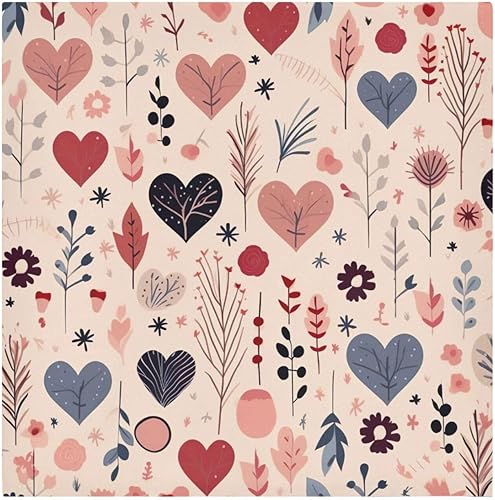 Burbuja Juego de 6 servilletas de tela de corazón de San Valentín, 20 x 20 pulgadas, lavables, decorativas, para cenas familiares, bodas, fiestas,