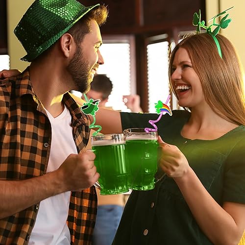 Miniatura 6 de 24 piezas de recuerdos de fiesta de Pascua, pajitas tontas para niños, huevos de Pascua, pajitas de conejito de pollo, huevos de conejito y flores,