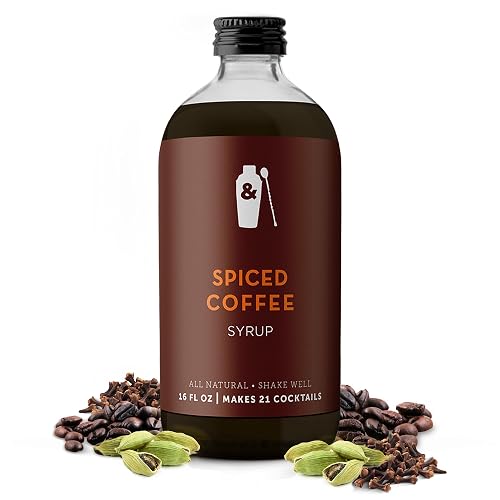 Shaker & Spoon Spiced Coffee Syrup, 16oz Syrup for Drinks,
