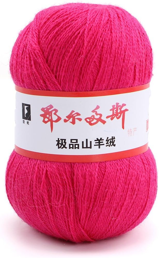 wool knitting yarn - ERDOS Generic 1 x luxurious Cashmere Reiner Mongolian cashmere wool knitting yarn 50g rose red