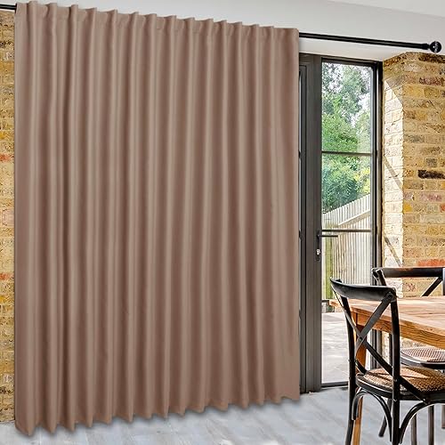 Miniatura 52 de DWCN Cortinas para puerta corrediza de patio - Cortinas extra anchas para puerta de vidrio, panel de cortina divisora de habitación con privacidad