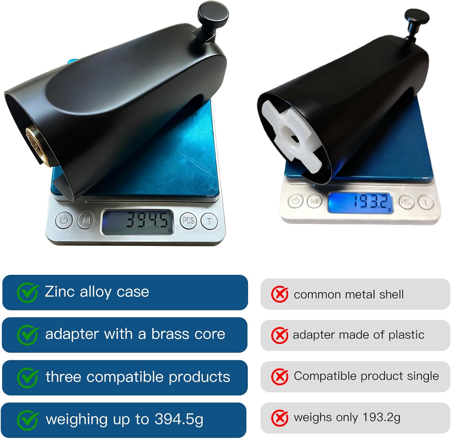 Tub Spout with Diverter, Heavy Duty All Metal Bathtub Faucet with Brass,Shower Slip-on Bathtub Faucet for 1/2 Inch Copper Pipe,5-3/8 Inch Bath Tub Faucet Replacement,Matte Black