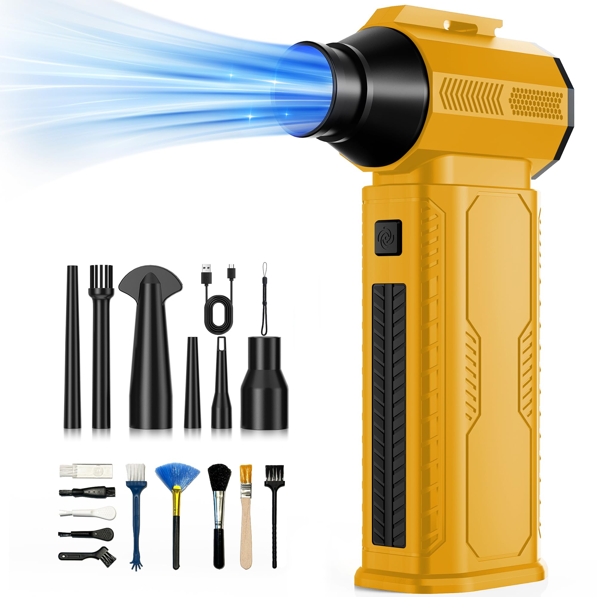 Compressed Air Duster, 130,000RPM Ultra-Powerful Electric Air Duster