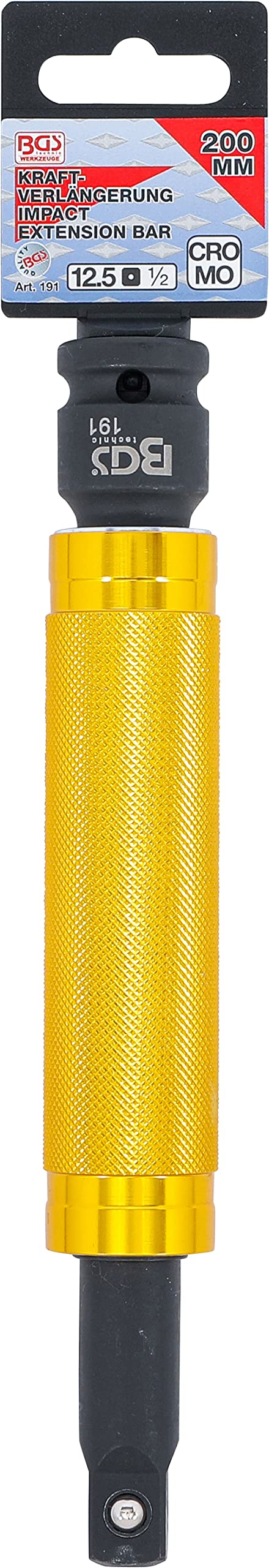 BGS 191 | Kraft-Verlängerung mit Griff | 12,5 mm (1/2") | 200 mm