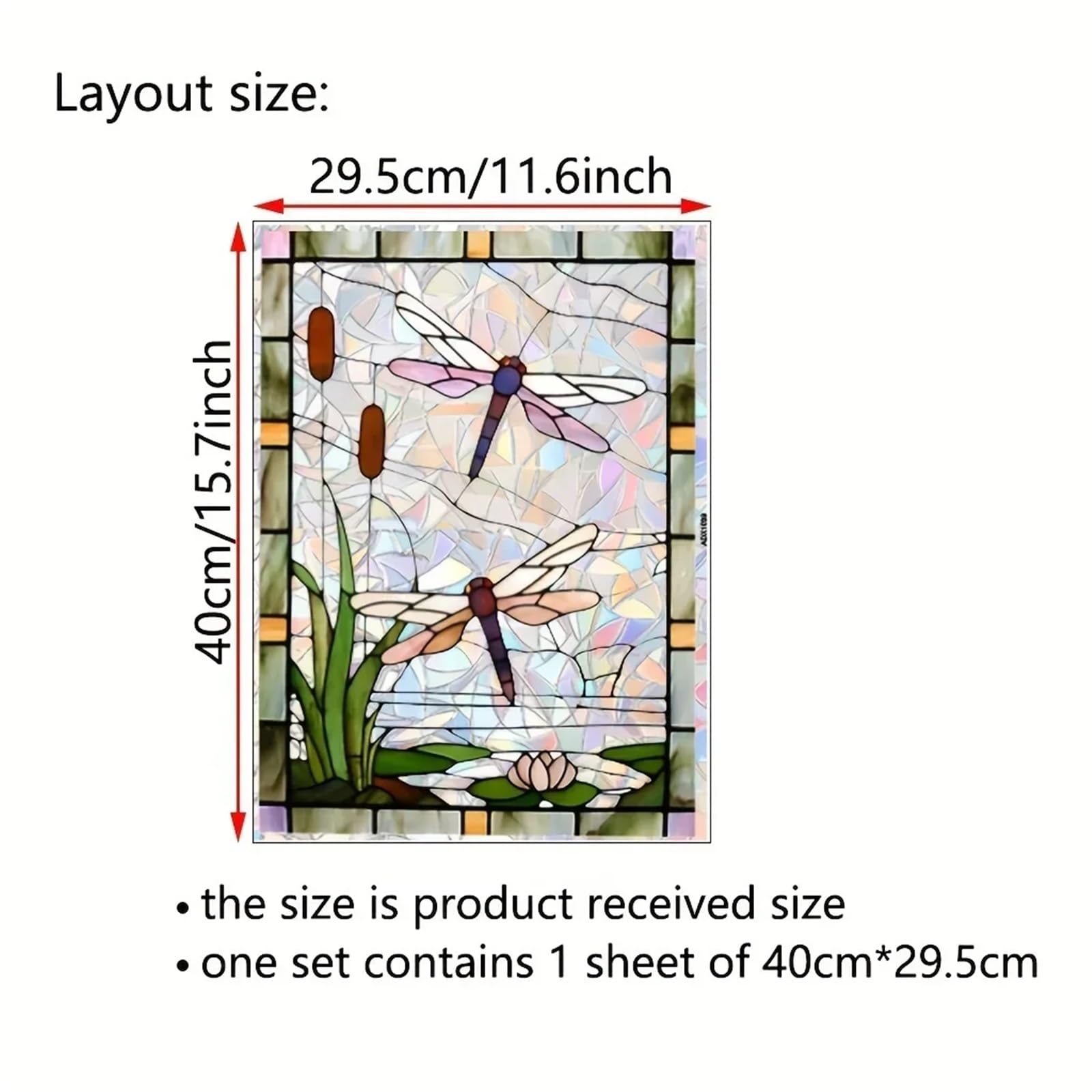 Fensterfolie Bunt Statische Haftfolie 3D Buntglas Privatsphäre Aufkleber for Dusche Windows Wohnzimmer Dekor