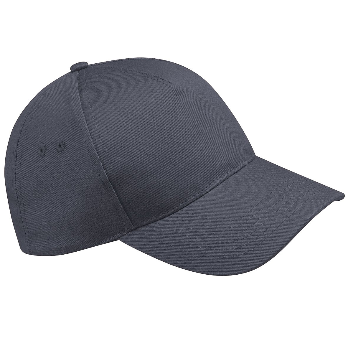 Beechfield Unisex Ultimate 5 Panel Baseball Cap (One Size) (Graphite Grey)