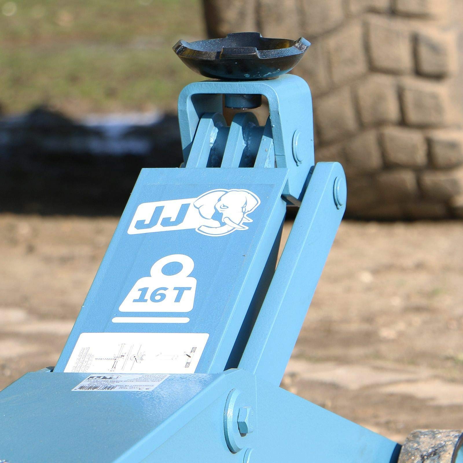 JJ® Hydraulischer Rangierwagenheber 16 Tonnen Hubhöhe 205-700 mm Hydraulik- Wagenheber 16.000 kg LKW Traktor Wohnwagen