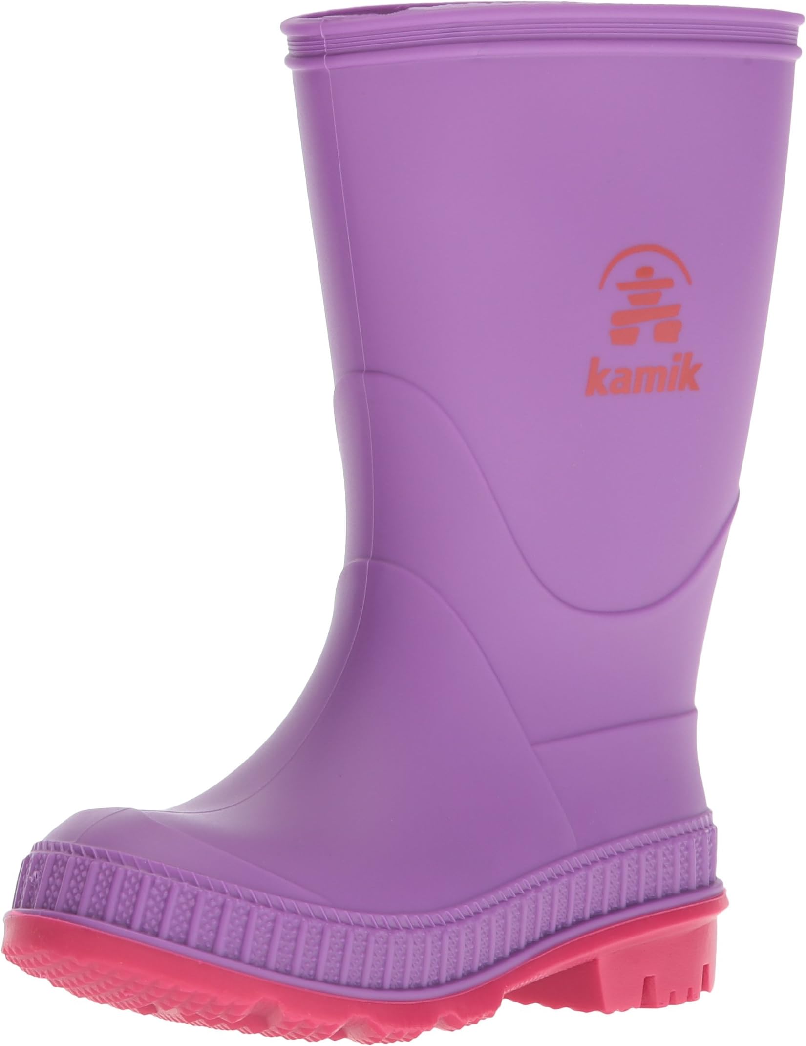 KamikKids Girls Stomp Rubber Mid-Calf Pull On Rain Boots