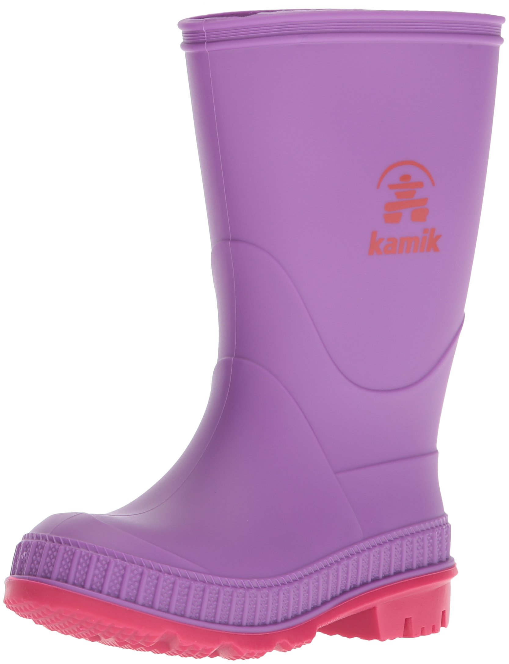 KamikKids Girls Stomp Rubber Mid-Calf Pull On Rain Boots