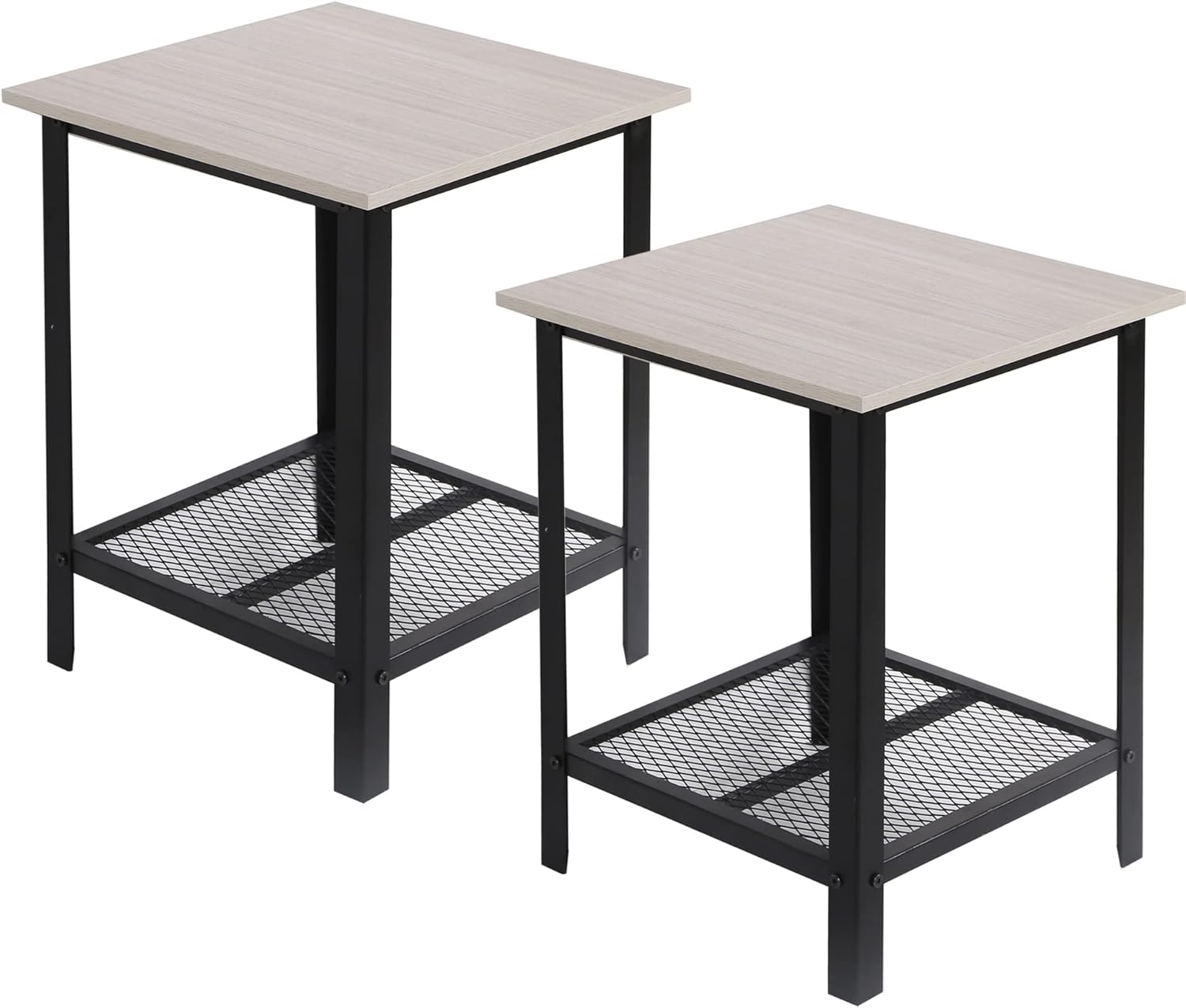 HLR End Tables, Nightstands Set of 2, Sides Table with