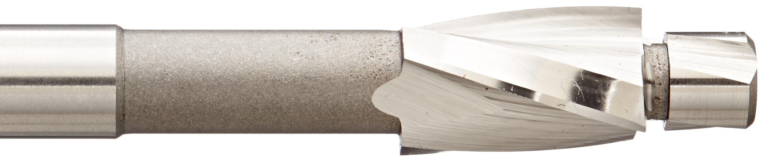 KEO 55219 Cobalt Steel Precision 3 Flutes Cap Screw Counterbore, Integral Pilot, Uncoated (Bright) Finish, 0.491