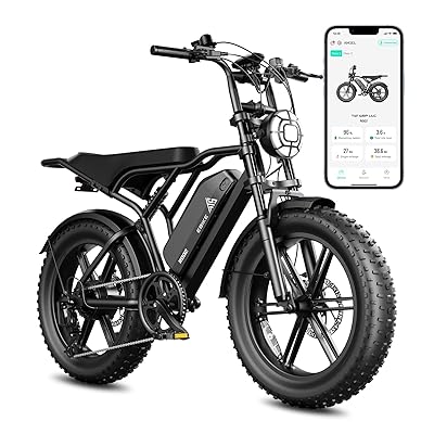 TST Electric Bike for Adults, 1500W Peak Brushless Motor 28 MPH 60 Miles/110 Miles Fat Tire E Bike with 48V 15Ah/ 25Ah Removable Battery 20" Electric Dirt Bike Hydraulic Suspension and 7-Speed