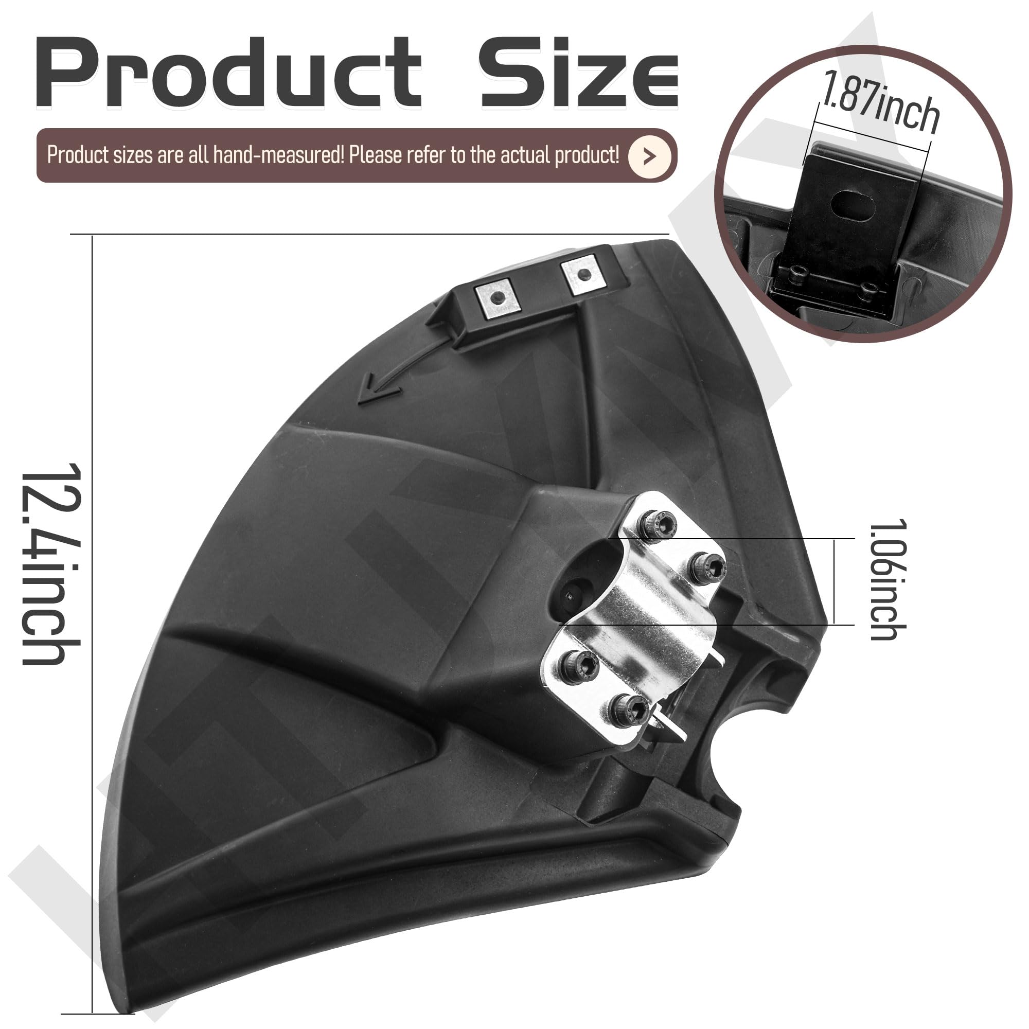 P021032702 - Conjunto de protección compatible con desbrozadora/recortadora Shin-daiwa B45 B450 C350 C270 C-27 T270 T350 T-27 sustituye a 72005-16000, 72441-16003