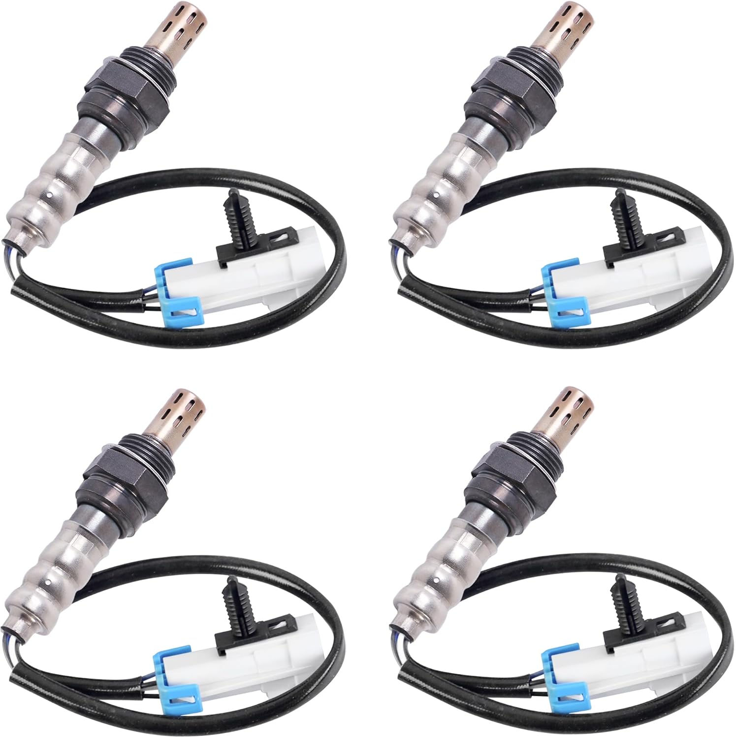 KUIPERAUTO Oxygen Sensor Upstream + Downstream Compatible with Chevy Silverado Tahoe GMC Sierra Yukon 2003-2005 OE# 13786 234-4668 (Set of 4)