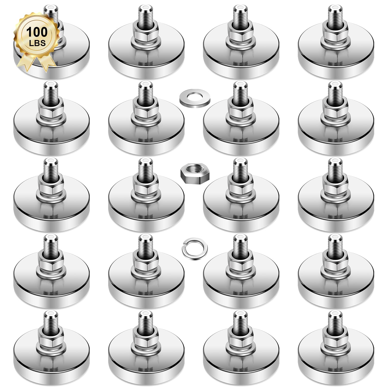 BEST CHOICE MAGNETS 4 Packs Super Strong Round Magnet 44mm D, 200 lb — Amazon image 7