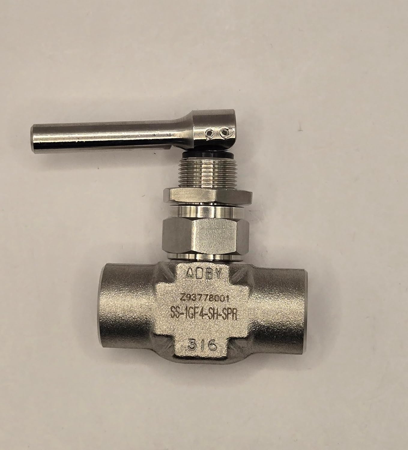 SS-1GF4-SH-SPR | Swagelok Toggle Valve, Inlet : 1/4" Female : NPT, Outlet : 1/4" Female : NPT, Maximum Pressure : Material : 316 Stainless