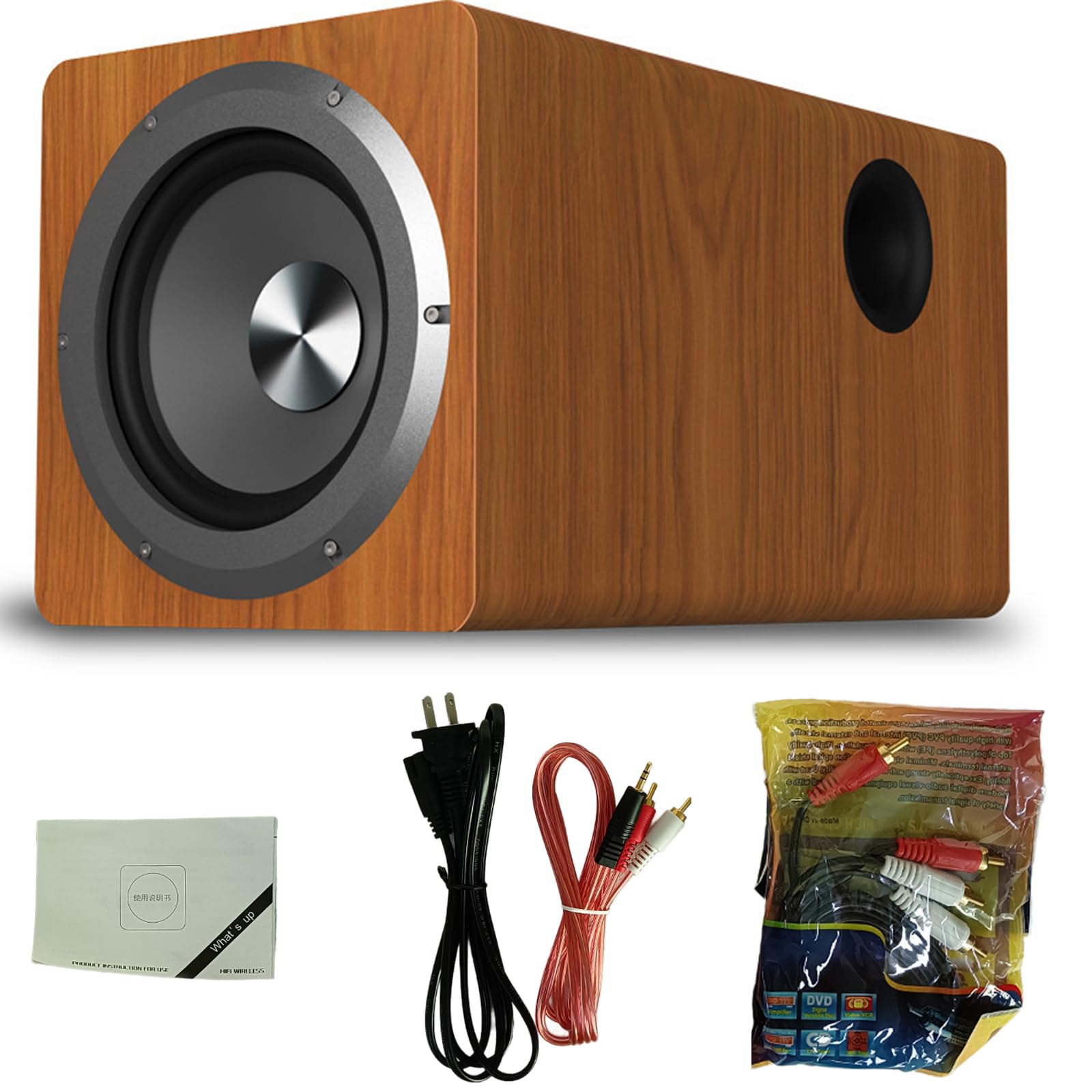 Subwoofer alimentato per bassi migliorati in home theater e configurazioni del computer