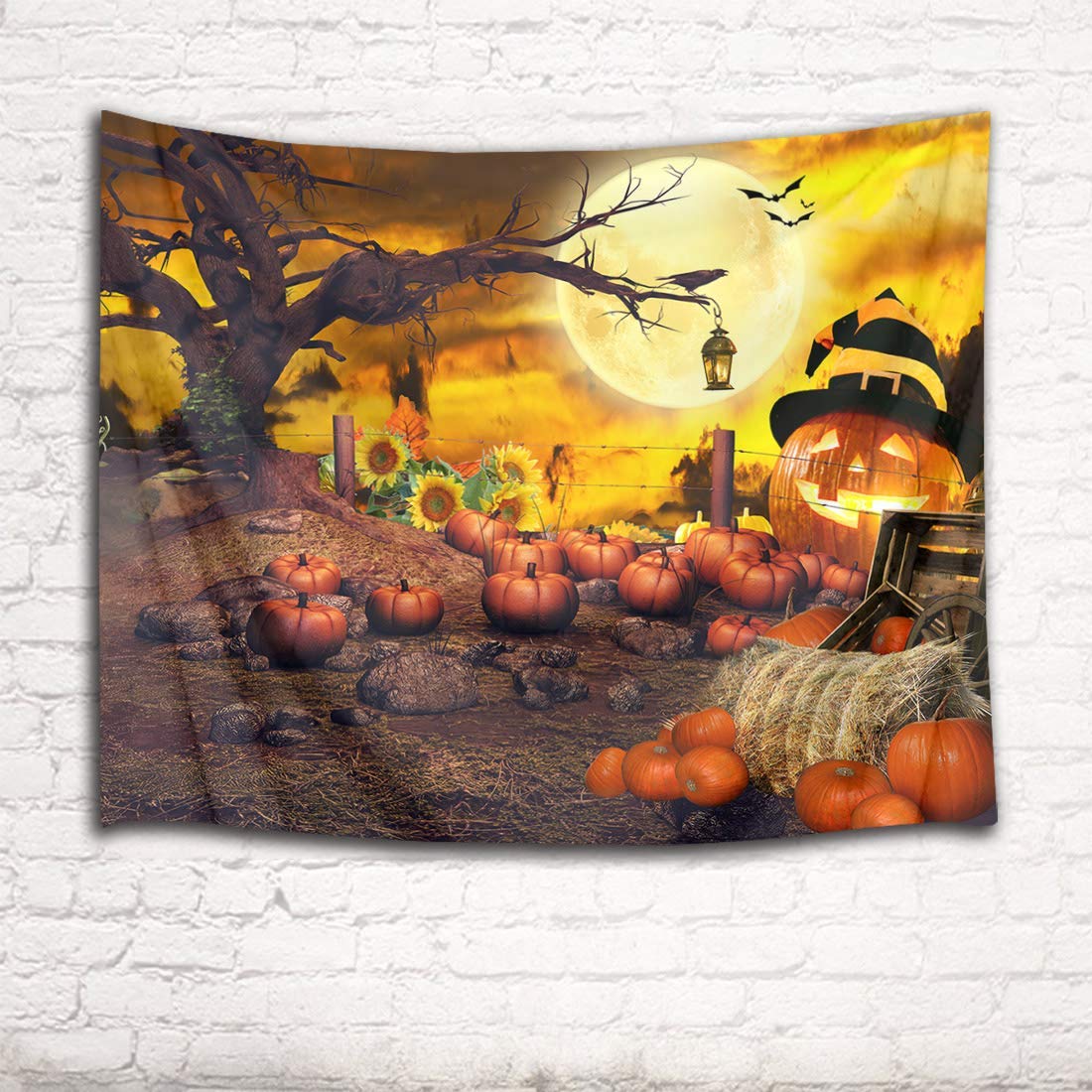 Amazon.co.jp: LB ハロウィン タペストリー おしゃれ 壁掛け 風景