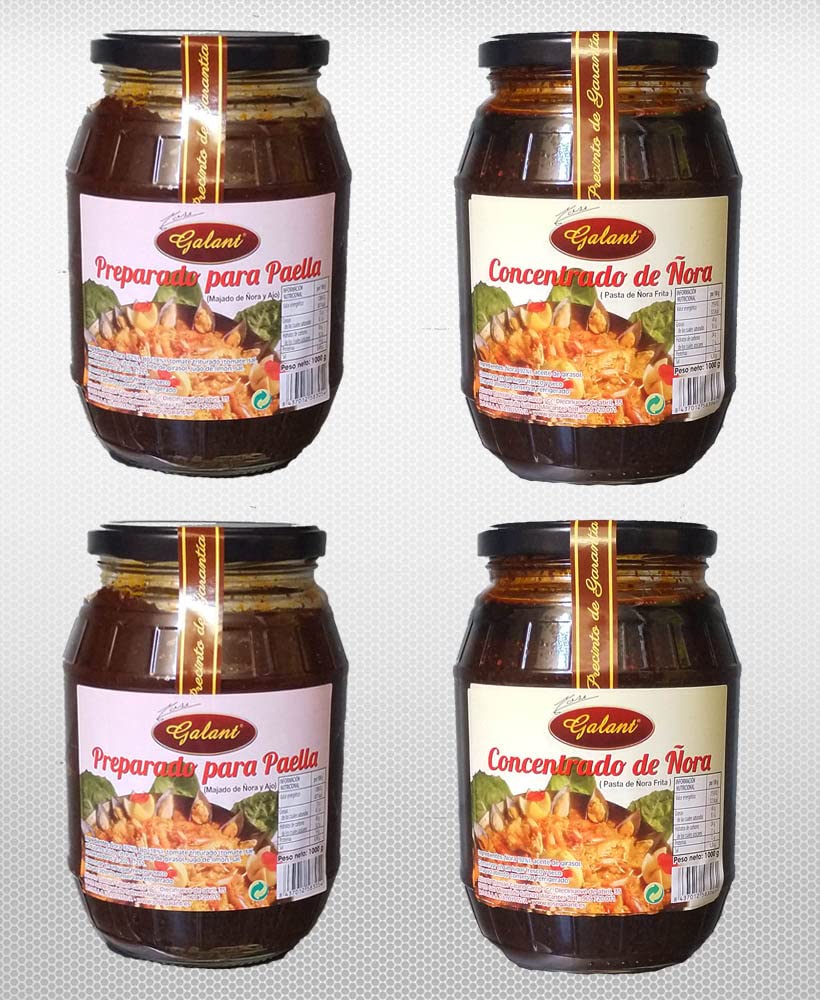 José Galant - Preparado para Paella y Concentrado de Ñora - 4 x 1000 g