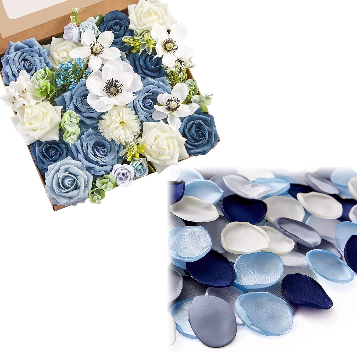 Serwalin Artificial Flower and Rose Petals Flower Petals 300Pcs