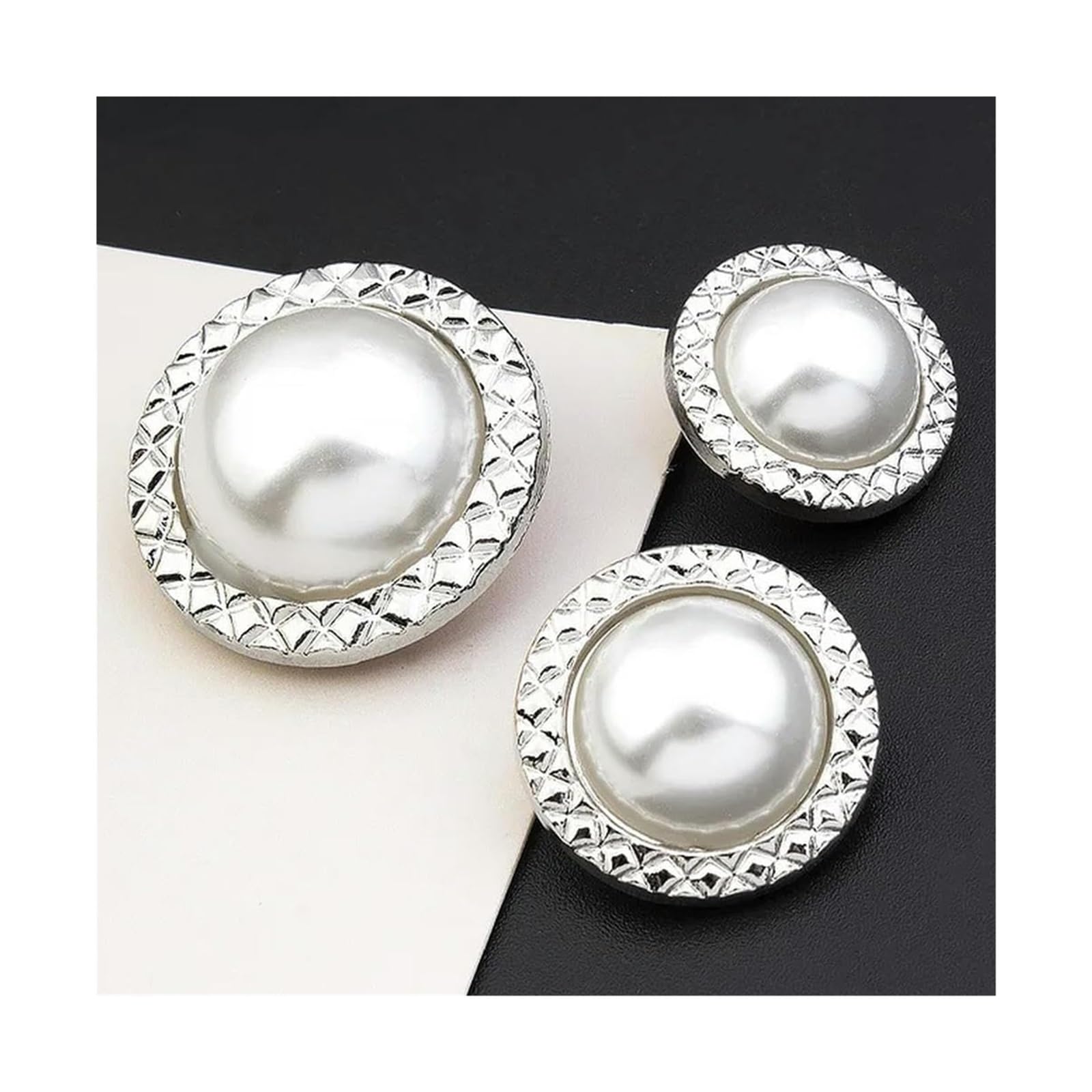 Guziki z perłowym trzpieniem, Perłowe guziki do marynarki wielokolorowe 15-25 mm w opakowaniu 6 lub 12 sztuk(11,18MM 12pcs)