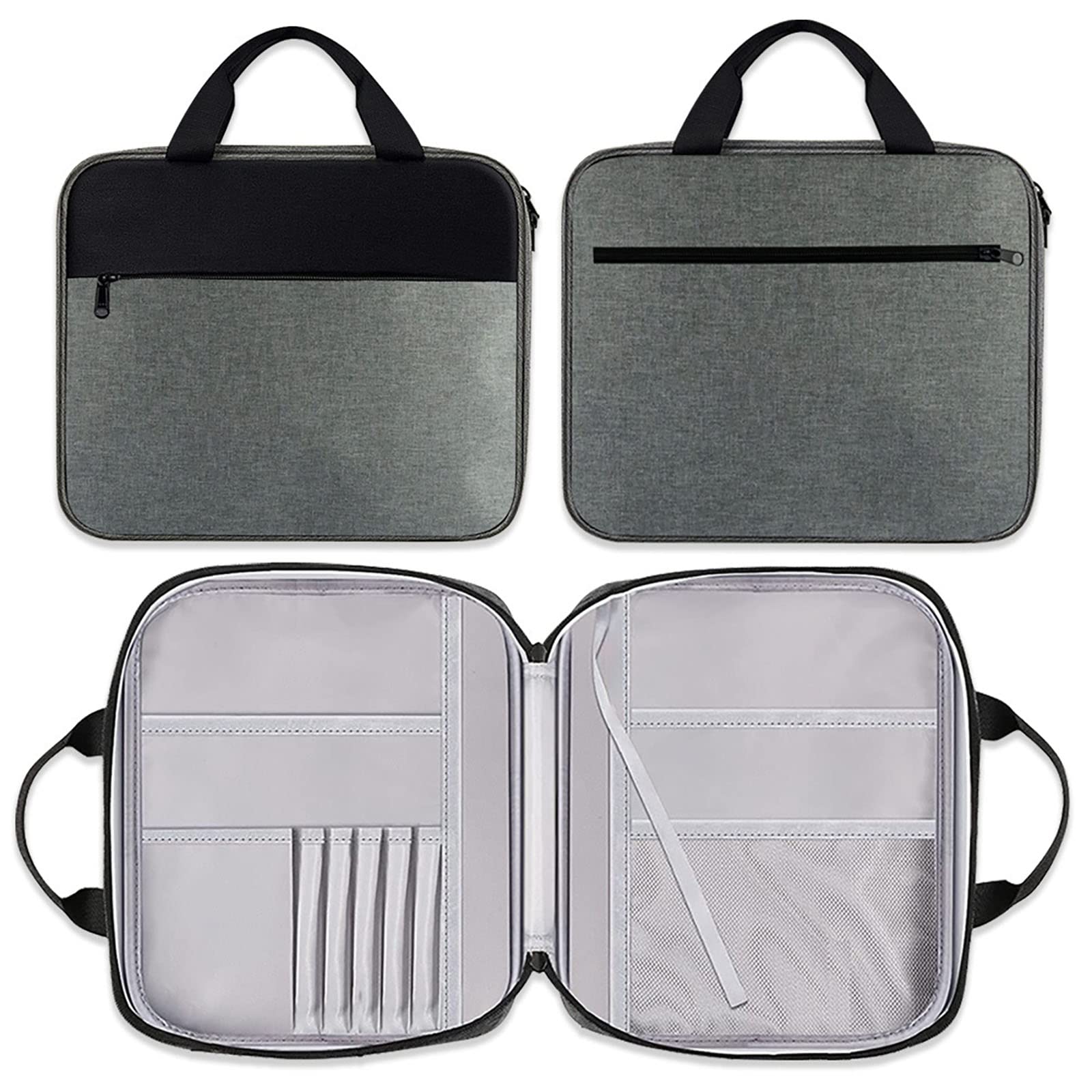 Petyoung Bibbia Cover Custodia per Libro da Trasporto Borsa per Chiesa Borsa Protettiva Bibbia Impermeabile con Manico Multi Tasche Regalo per Amici familiari